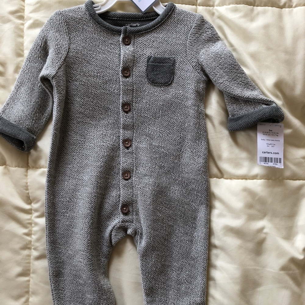 Baby button up bodysuit- new with tags